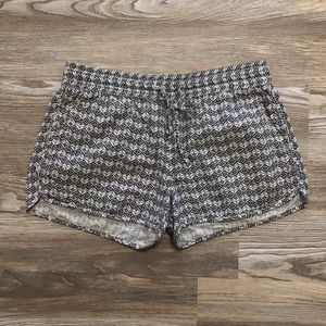 Gap Factory Pull On White Blue Diamond Geometric Shorts 4/27